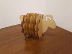 Laser Cut Lamb Coasters with Holder Free Vector