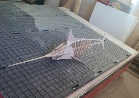Swordfish 3D Laser Cut PDF File