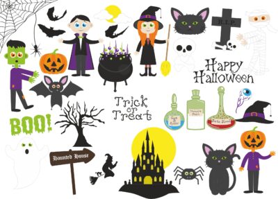 Haloween Vector Set Free Vector