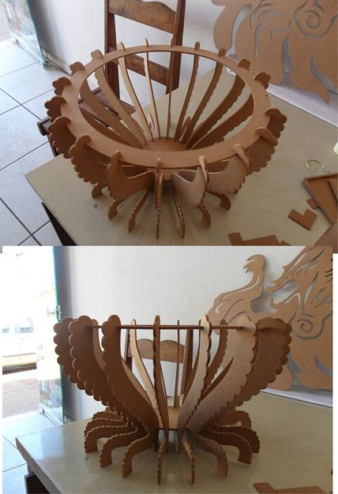 Fruit Bowl CNC Cut File Laser PDF File