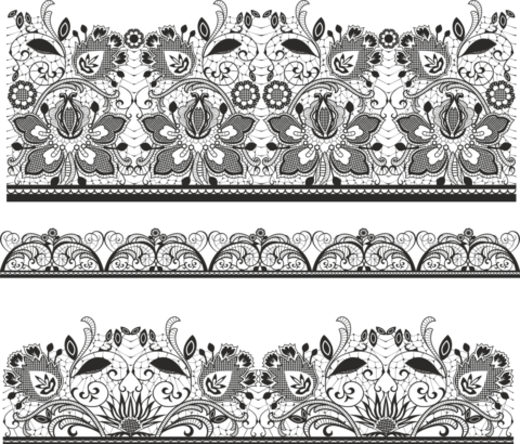 Lace Material Vector Free Vector