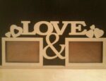 Laser Cut Plywood Decorative Love Frames Free Vector