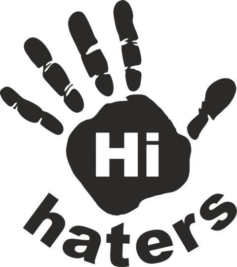 Hi Haters Decal Free Vector