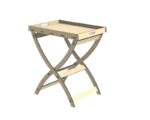 Round Cross Legged Tray Top Side Table DXF File