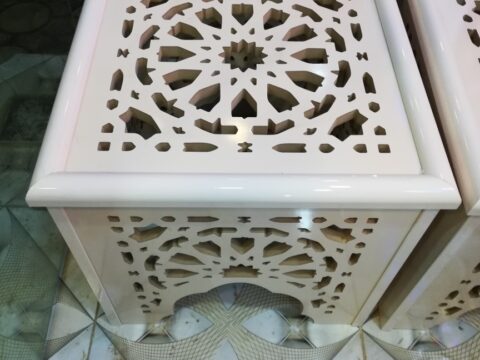 Laser Cut Decorative Stool Side Table Free Vector