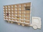 Shelf for Toy Cars Plywood Laser Cut CNC Plans DXF File