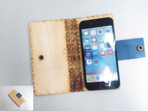 Laser Cut Wooden Phone Case DXF File
