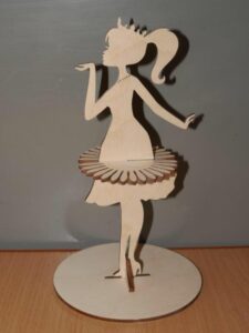 Laser Cut Princess Napkin Holder Plywood Template Free Vector