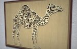 Laser Cut Camel 3D Multi Layer Wall Art Free Vector