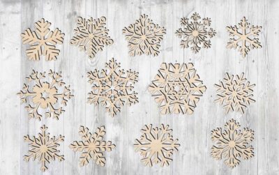 Laser Cut Snowflake Cut Out Vector Art Free Vector