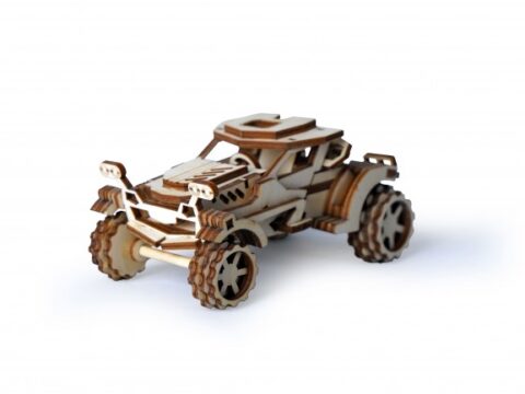 Laser Cut Wooden Car Toy Template Free Vector
