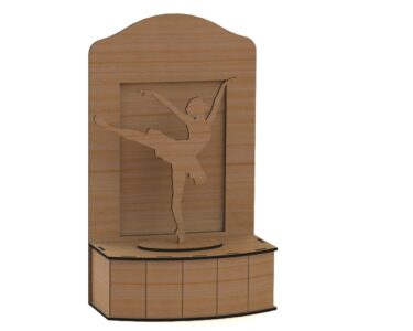 Laser Cut Ballerina On Stage 3D DXF File