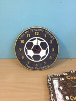 Laser Cut Football Wall Clock Free Vector