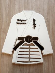 Laser Cut Karate Medal Holder Free Vector