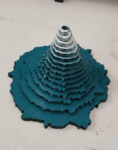 Laser Cut Mount Yotei Volcano Model Free Vector