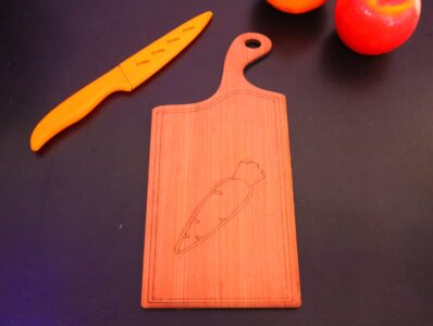 Laser Cut Square Cutting Board DXF File