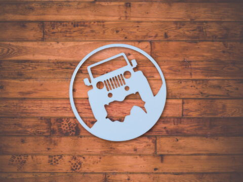 Laser Cut Jeep Cutout Wall Decor Free Vector