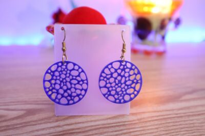 Laser Cut Acrylic Circle Earrings DXF File