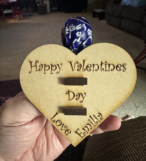 Laser Cut Valentine Tootsie Pop Holders PDF File