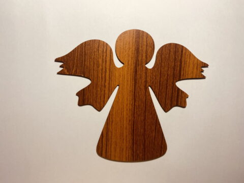 Laser Cut Wooden Angel Cutout Unfinished Wood Craft Blank Free Vector