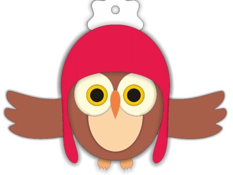 Laser Cut Flapping Owl Toy Free Vector