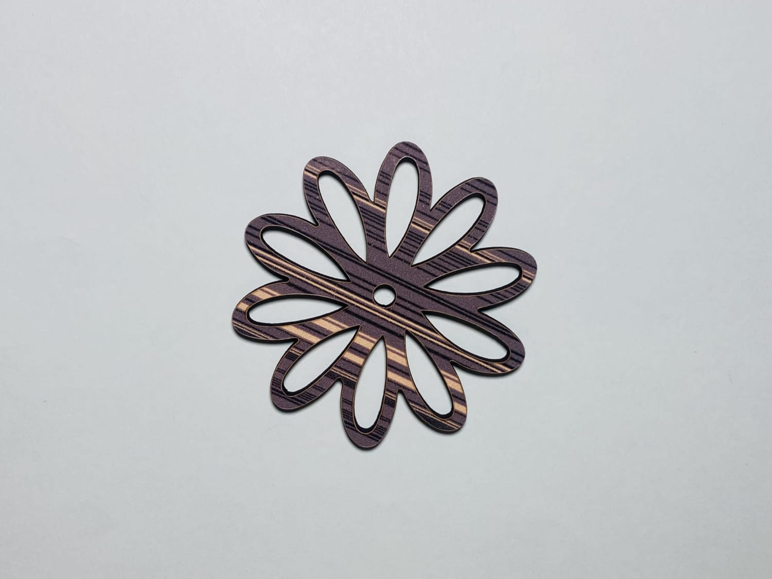 Laser Cut Unfinished Wooden Flower Shape Cutout Free Vector