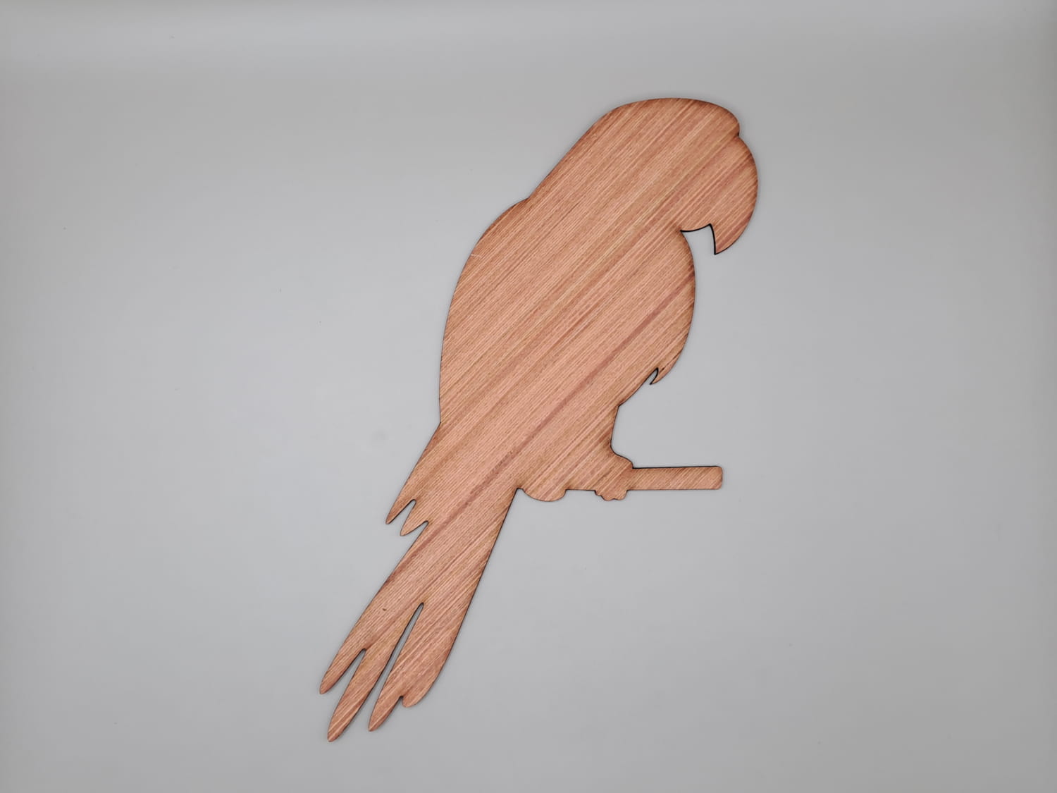 Laser Cut Parrot Shape Unfinished Wood Cutout Free Vector
