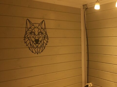 Laser Cut Wolf Wall Decor DXF File