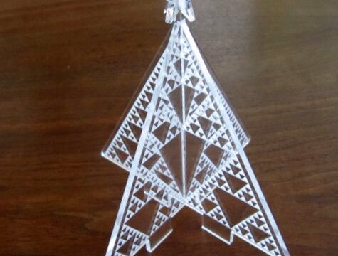 Laser Cut Sierpinski Christmas Tree SVG File
