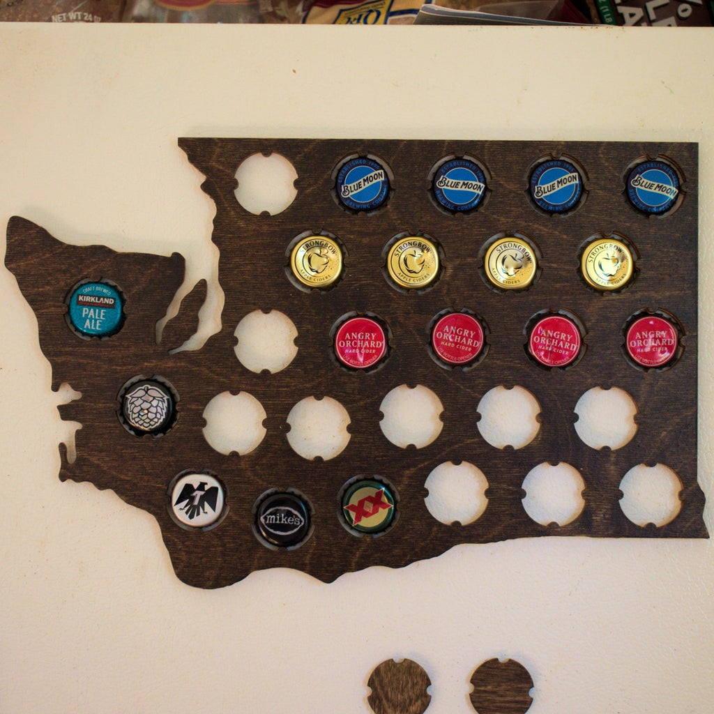 Washington Beer Cap Map DXF File - ARABIC CNC