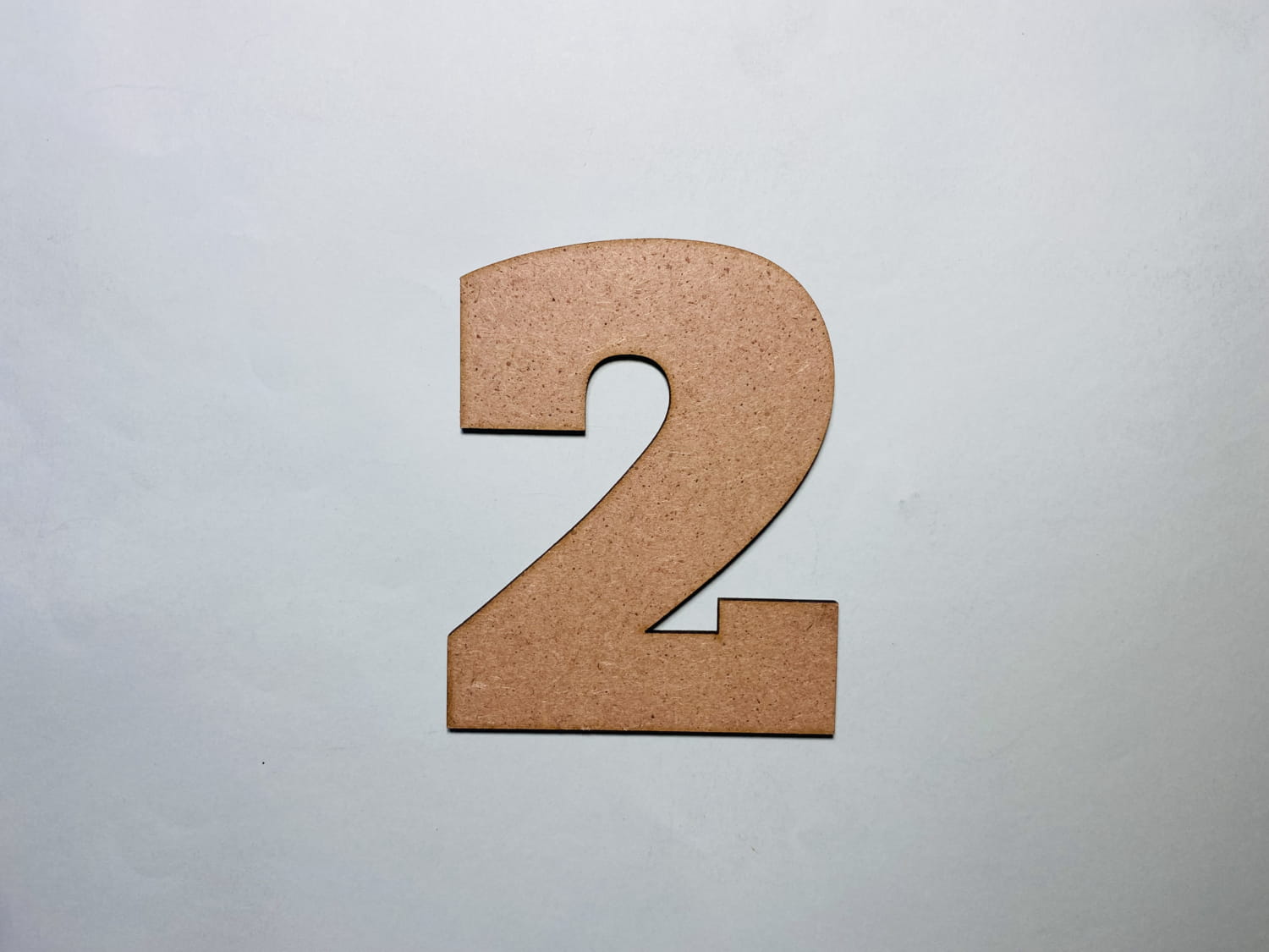 Laser Cut Wood Number 2 Cutout Number Two Shape Free Vector