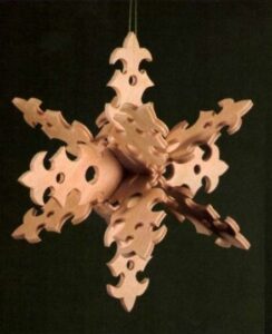 Laser Cut 3D Snowflake Christmas Decor Free Vector - ARABIC CNC