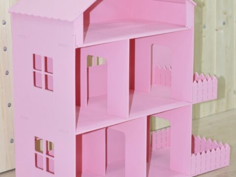 Laser Cut Barbie Dreamhouse Fashion Dolls House Free Vector