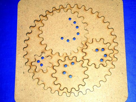 Laser Cut Spirograph Painter Educational Toys Free Vector