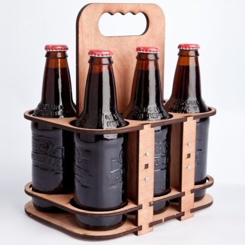 Laser Cut 6 Pack Beer Holder SVG File