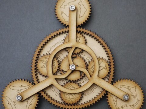 Laser Cut Wooden Gearbug Mechanical Toy SVG File
