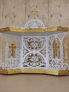 Laser Cut Iconostasis Shelf For Icons 3mm Free Vector