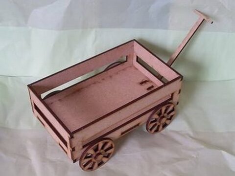Laser Cut Candy Cart DXF File