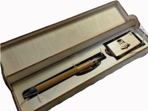 Laser Cut Pen Usb Flash Drive Gift Box Free Vector