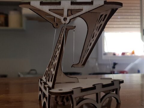 Laser Cut Tensegrity Table 3mm DXF File