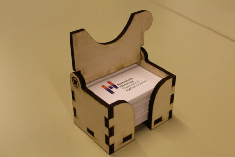 Laser Cut Business Card Box 6mm DXF File