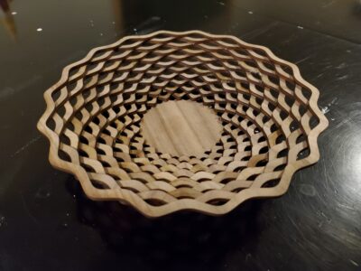 Laser Cut Simple Basket SVG File