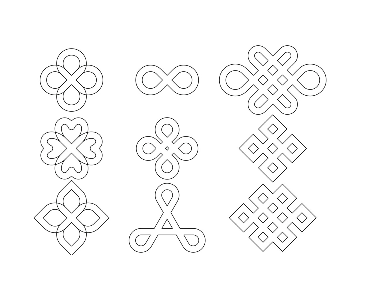 Loop Ribbons DXF File