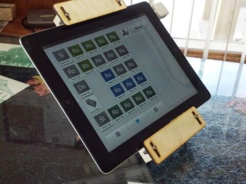 Laser Cut iPad 2 Register Point Of Sale Stand SVG File