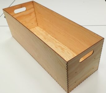 Laser Cut DIY Wooden Box Storage Bin DXF File