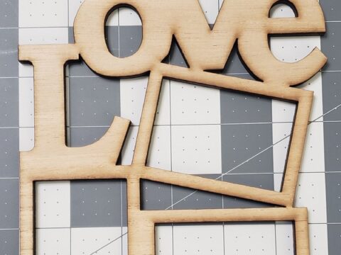 Laser Cut Love Photo Frame Valentines Day Decor Free Vector