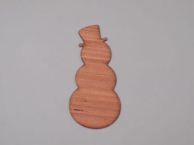 Laser Cut Unfinished Snowman Wood Cutout Free Vector