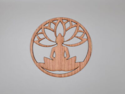 Laser Cut Buddha Shape Unfinished Wood Craft Cut Out Free Vector