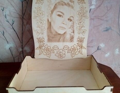 Laser Cut Decor Personalized Box With Engraving DWG File