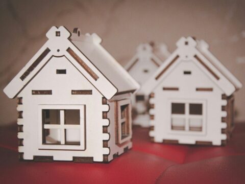 Laser Cut Miniature Toy Model House Free Vector
